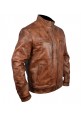 Boys Brown Leather Jacket